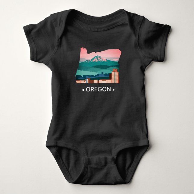 Body Para Bebé Oregon Baby Bodysuit (Anverso)