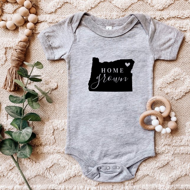 Body Para Bebé Oregon Home Grown State Tee (Subido por el creador)
