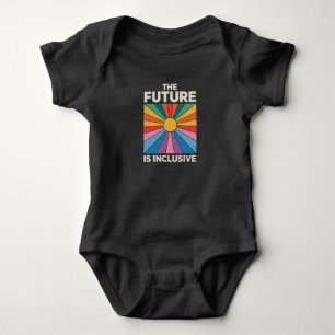 Body Para Bebé Orgullo Arcoíris El Futuro es Inclusivo LGBTQ 