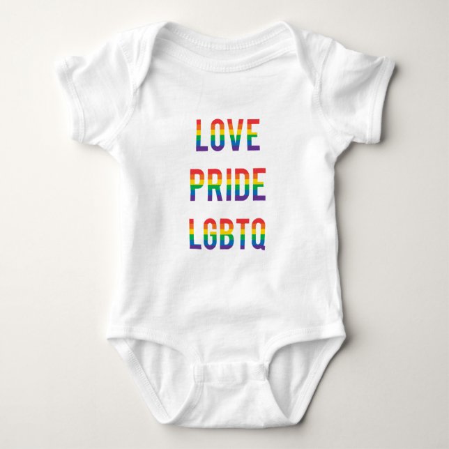 Body Para Bebé Orgullo de amor LGBTQ (Anverso)