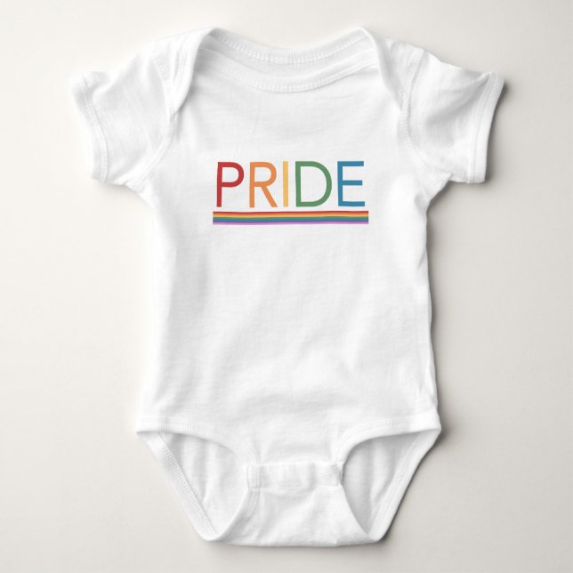 Body Para Bebé Orgullo de niño con arco iris (Anverso)