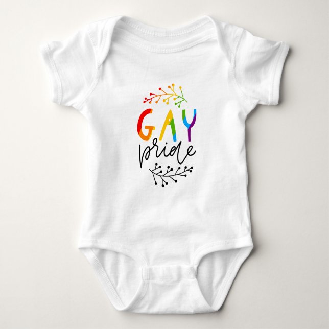 Body Para Bebé Orgullo gay (Anverso)