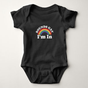 Body Para Bebé Orgullo Gay LGBT Arcoíris Suena Gay Estoy Dentro