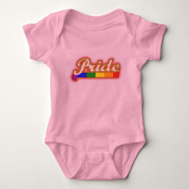 Body Para Bebé Orgullo Gay Luz de Orgullo (Anverso)