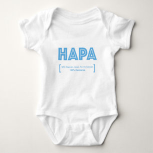 Body Para Bebé Orgullo HAPA Isleños del Pacífico asiático medio