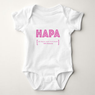 Body Para Bebé Orgullo HAPA Isleños del Pacífico asiático medio