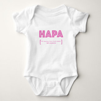 Body Para Bebé Orgullo HAPA Isleños del Pacífico asiático medio
