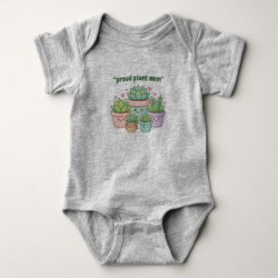 Body Para Bebé Orgullosa Mamá de Plantas Divertido Chibi Suculent
