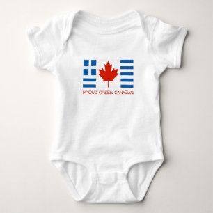 Body Para Bebé Orgulloso canadiense griego