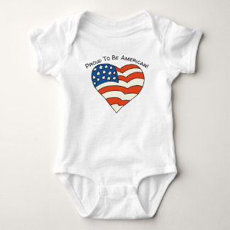 Body Para Bebé Orgulloso De Ser Estadounidense Personalizado
