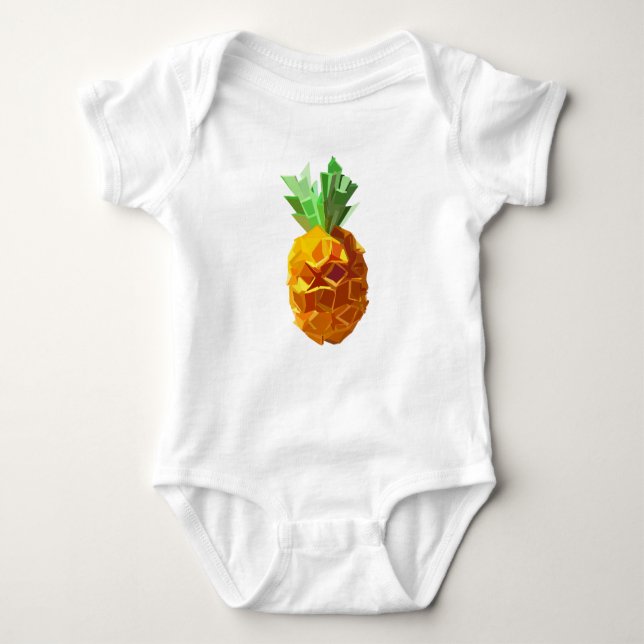 Body Para Bebé Origami Pineapple Baby Bodysuit (Anverso)