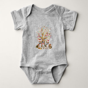 Body Para Bebé Ornamento De Árbol De Navidad Beagle Para Perro