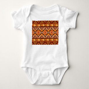 Body Para Bebé Ornamento étnico navajo: sin costura vintage