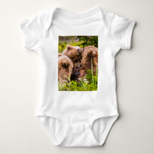 Body Para Bebé Osa mamá amamantando a sus dos oseznos, Parque Nac