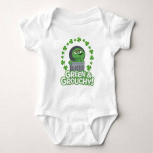 Body Para Bebé Oscar   ¡Verde y Grouchy!