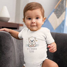 Body Para Bebé Osito de bebé lindo de invierno