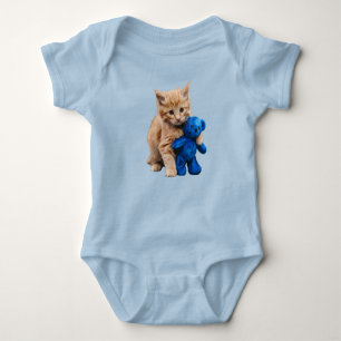Body Para Bebé Osito de peluche de gato naranja lindo