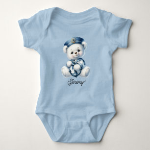 Body Para Bebé Osito de peluche marinero lindo con ancla