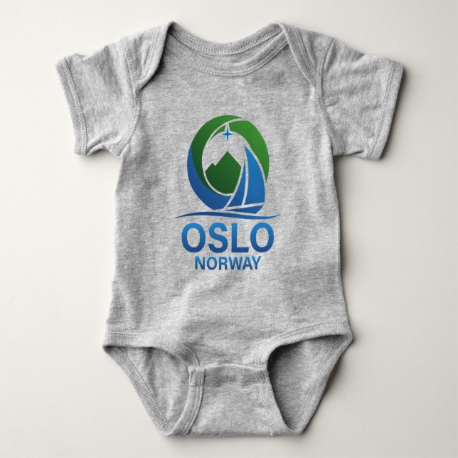 Body Para Bebé Oslo Noruega Europa (Anverso)