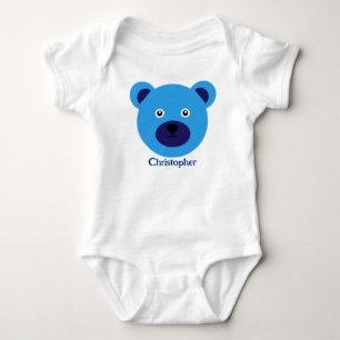 Body Para Bebé Oso azul lindo