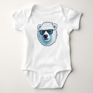 Body Para Bebé Oso blanco lindo