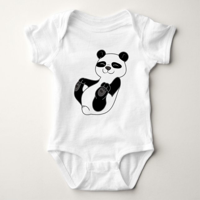 Body Para Bebé Oso Cub de panda (Anverso)