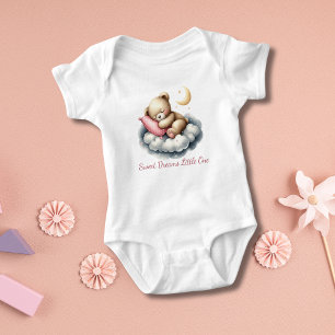 Body Para Bebé Oso de bebé durmiendo sobre la nube Regalo para ba