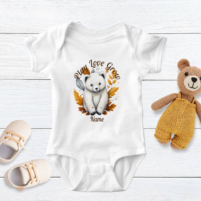 Body Para Bebé Oso de bebé otoñal (Subido por el creador)