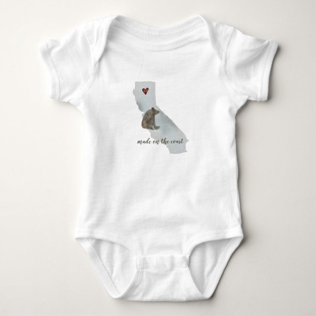 Body Para Bebé Oso de California | Bodysuit para bebé (Anverso)
