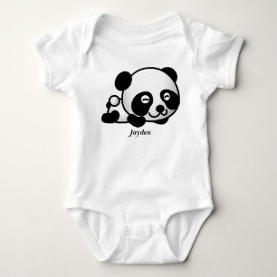 Body Para Bebé Oso de panda lindo del bebé del niño