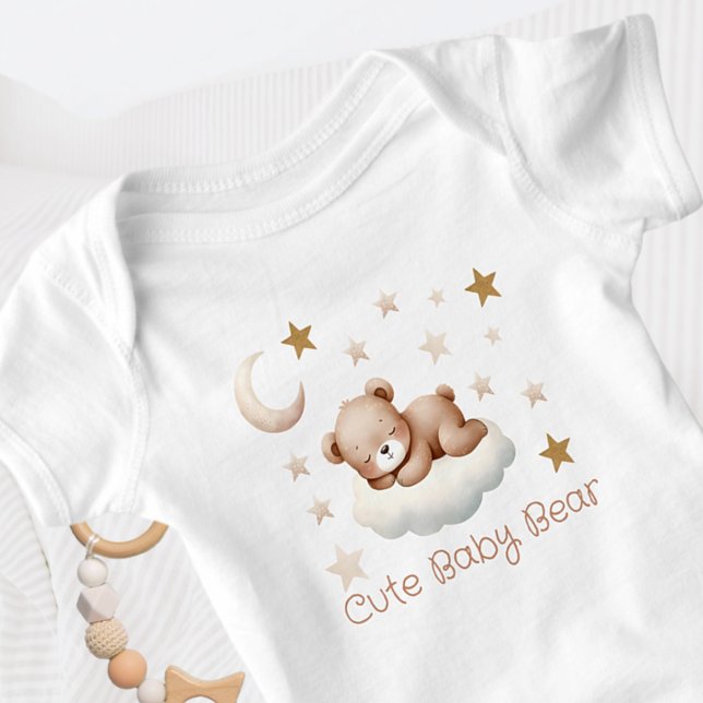 Body Para Bebé Oso de peluche con estrellas (Subido por el creador)