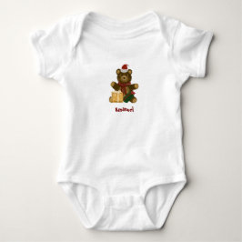 Body Para Bebé Oso de peluche de Navidad