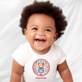 Body Para Bebé Oso de peluche enfermero con nombre personalizado