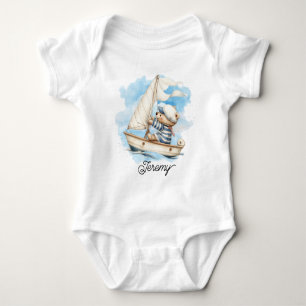 Body Para Bebé Oso de peluche marinero lindo