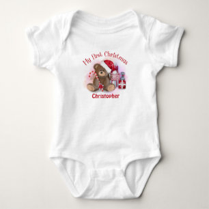 Body Para Bebé Oso de peluche para el primer Navidad de bebés per