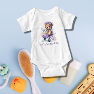 Body Para Bebé Oso de peluche personalizado avión regalo para beb