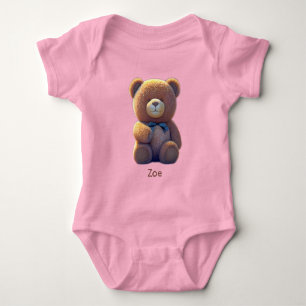 Body Para Bebé Oso de Teddy en un prado