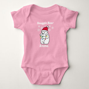Body Para Bebé Oso Gordo, Copos de Nieve,Luces de Navidad,Persona