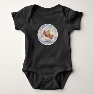 Body Para Bebé Oso Luna Durmiente