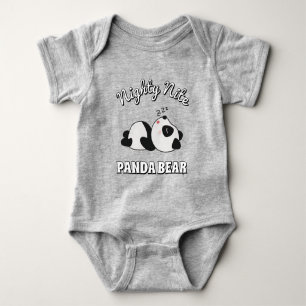 Body Para Bebé Oso Panda Dormilón Adorable