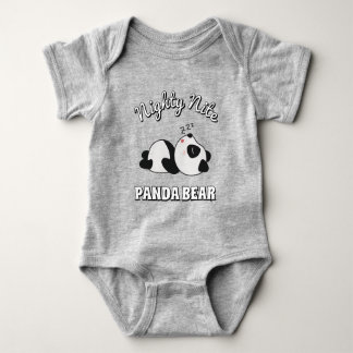 Body Para Bebé Oso Panda Dormilón Adorable
