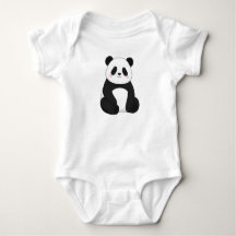 Oso Panda Kawaii Blanco y Negro Adorable