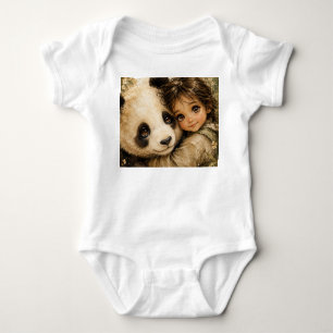 Body Para Bebé Oso panda padre y niño adorable y mimoso