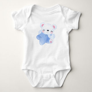 Body Para Bebé Oso Polar Estrella