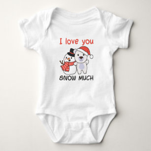 Body Para Bebé Oso Polar Me Encanto De Que Nieven Mucho Pun De Sn