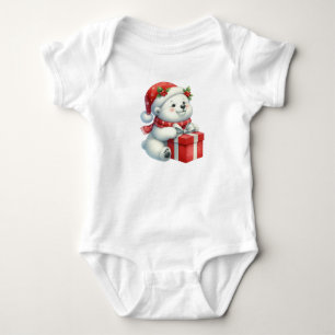 Body Para Bebé Oso polar navideño