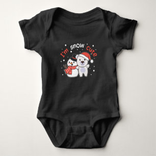 Body Para Bebé Oso Polar Soy Nieve Cute Snowman Nieve Pun