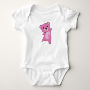 Body Para Bebé Oso Rosa Oso Colorido Animales Lindos Para