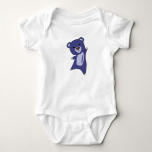 Body Para Bebé Oso Teddy Bear Little Bear Azul Animales Divertido
