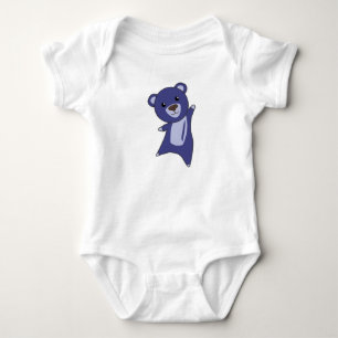 Body Para Bebé Oso Teddy Bear Little Bear Azul Divertido